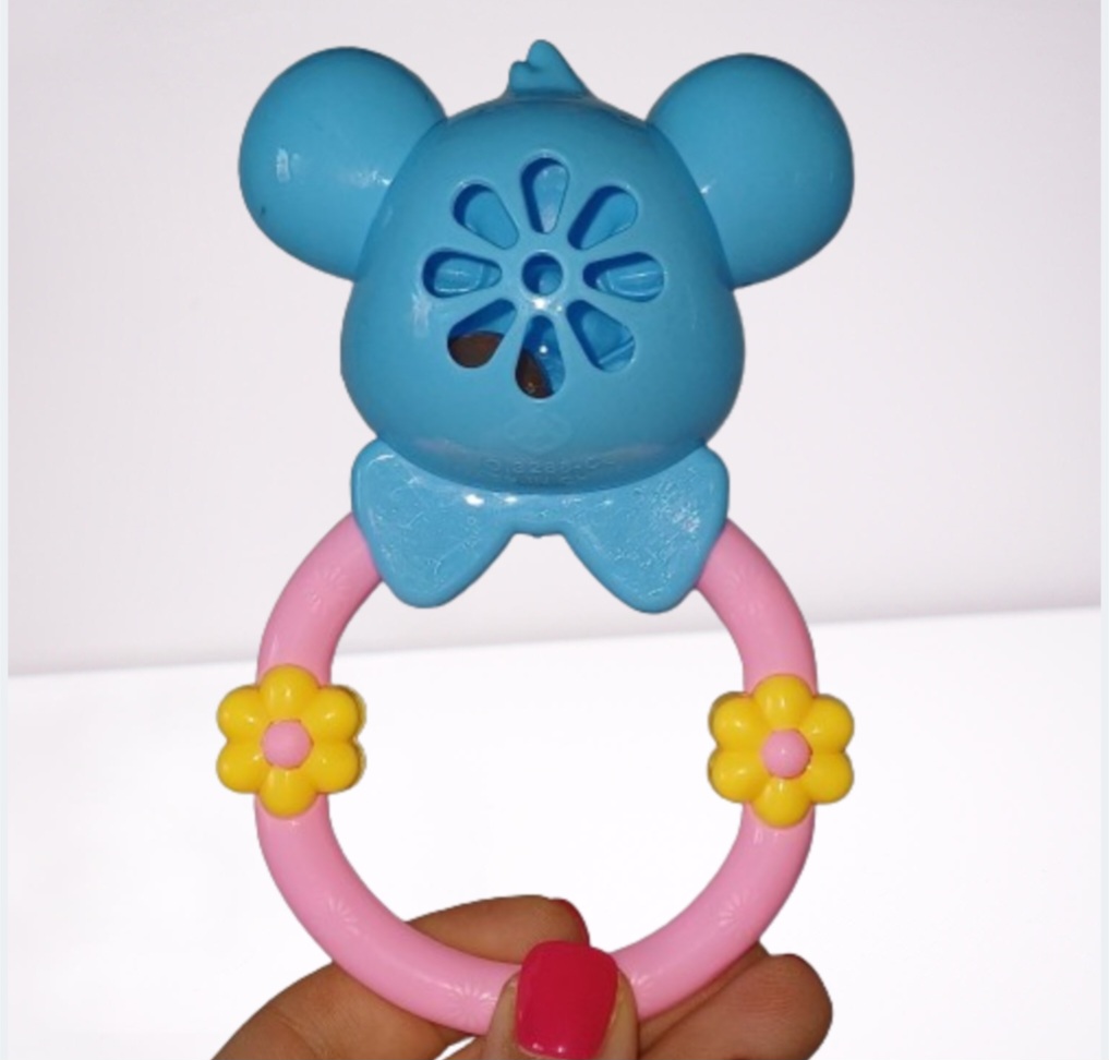 Hochet de bébé Souris Bleue – Image 2