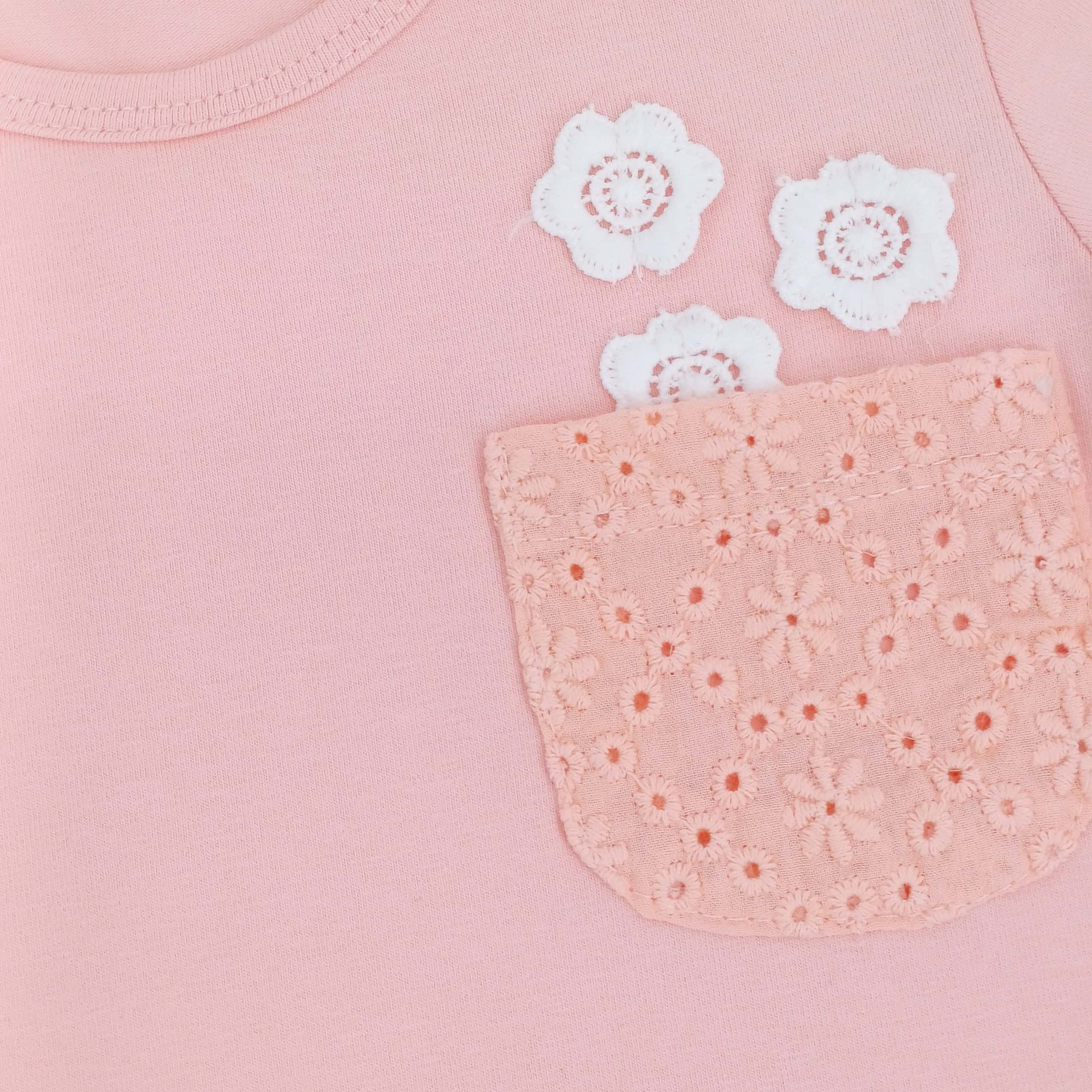 T-shirt bébé fille à manches longues Fleurs 18 mois - 5 ans – Image 2