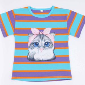 T-shirt Enfant Chat - Taille 4-5 ans