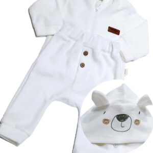 Ensemble 2 pièces Sweatshirt à capuche bébé Petit Ours et Pantalons 3 au 24 mois