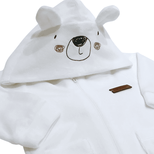 Ensemble 2 pièces Sweatshirt à capuche bébé Petit Ours et Pantalons 3 au 24 mois – Image 2