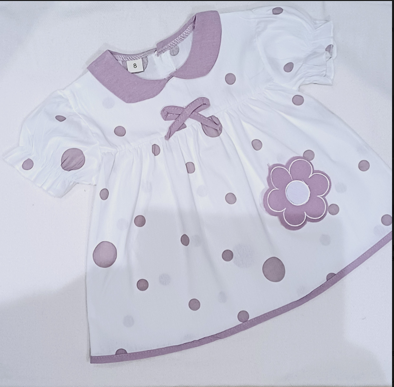 Vêtement fille - Robe à pois avec short bouffant (1.5 et 2.5 ans) – Image 2