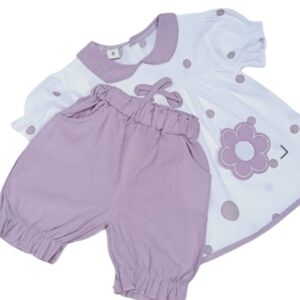 Vêtement fille - Robe à pois avec short bouffant (1.5 et 2.5 ans)