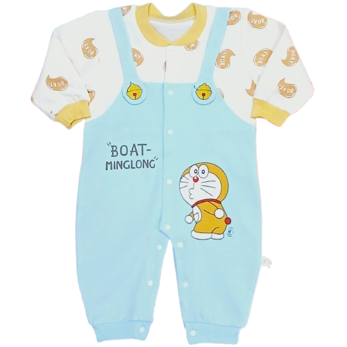 Body bébé BOAT 6-18 mois avec manches longues, motif animal pour garçons.