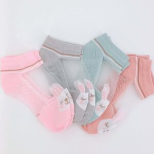 Lot de 4 paires de chaussettes pour fille de 1 à 2 ans