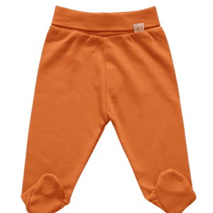 Pantalons pour bébés Pieds au Chaud Orange 0-9 mois