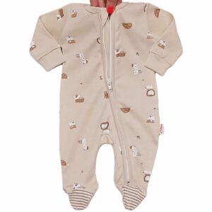 Pyjama bébé Chez Mamie Pieds au Chaud 0 à 12 mois