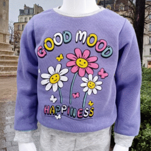 Ensemble hiver pour enfant "Good Mood" - Sweatshirt et pantalon (1,2,3,4 ans)