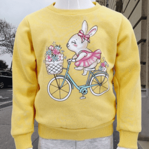 Pull fille en molleton – Douceur, fantaisie et chaleur (1-4ans)
