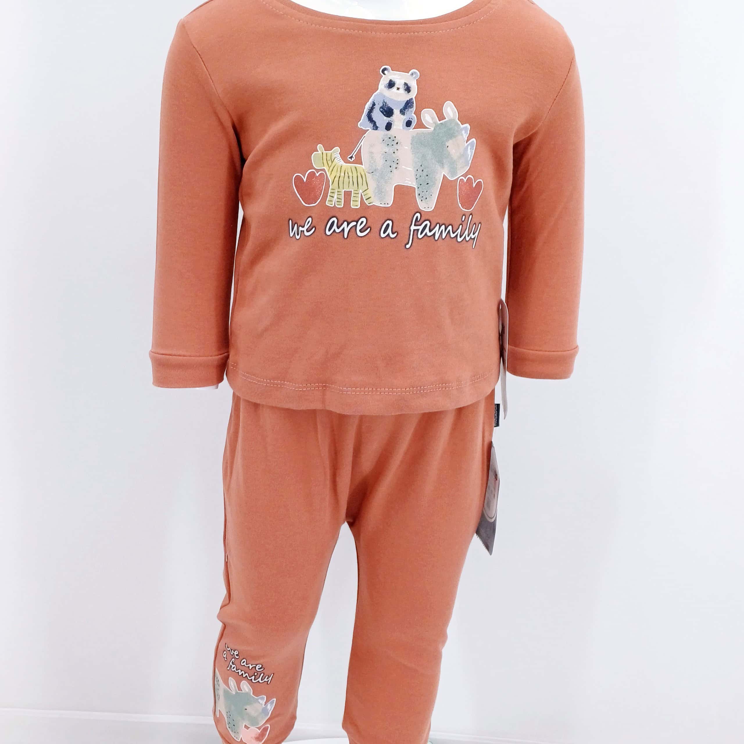 Ensemble Bébé en Coton "We Are a Family" - 2 tenues (3-18 mois) – Image 10