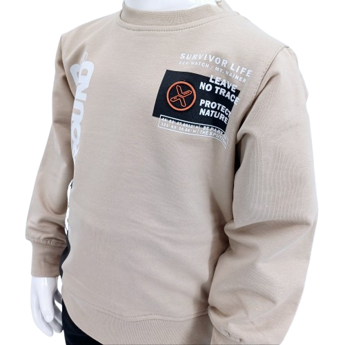 Découvrez notre pull pour garçon "Higher Ground 83", confortable et tendance, idéal pour les enfants de 1 à 4 ans. Tissu doux et ajustement parfait !