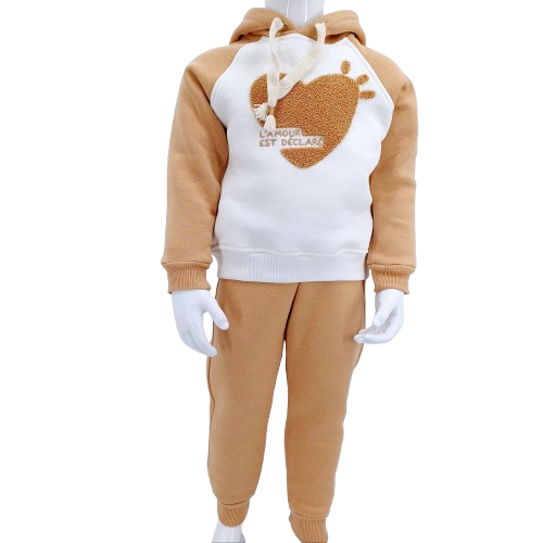 Ensemble enfant avec intérieur molletonné L'amour est déclaré – Âge 2-5 ans, pour l'hiver – Image 5