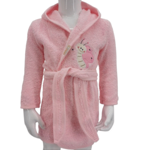 Découvrez ce peignoir de bain bébé avec capuche et broderie papillon, parfait pour les enfants de 0-1 an et 1-2 ans. Doux, absorbant et adorable—idéal pour l'après-bain.