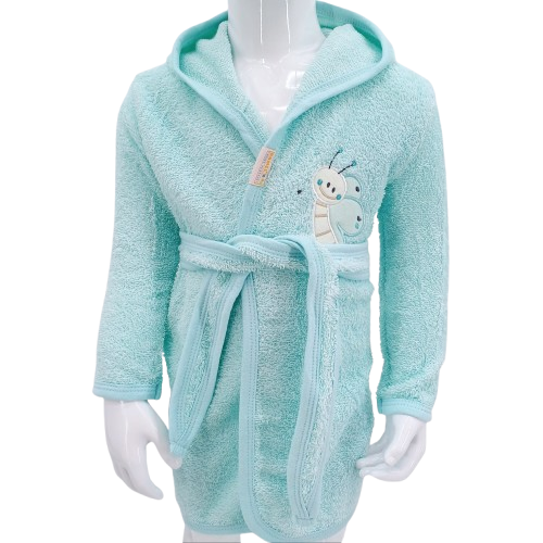 Découvrez ce peignoir de bain bébé avec capuche et broderie papillon, parfait pour les enfants de 0-1 an et 1-2 ans. Doux, absorbant et adorable—idéal pour l'après-bain.