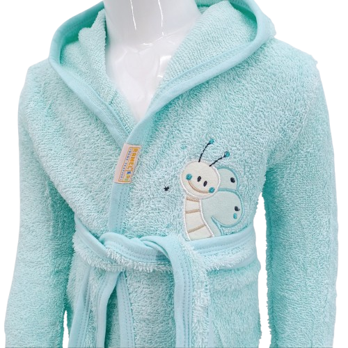 Découvrez ce peignoir de bain bébé avec capuche et broderie papillon, parfait pour les enfants de 0-1 an et 1-2 ans. Doux, absorbant et adorable—idéal pour l'après-bain.