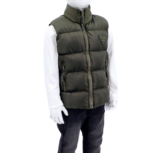 Gilet matelassé garçon - Couleur kaki foncé, automne