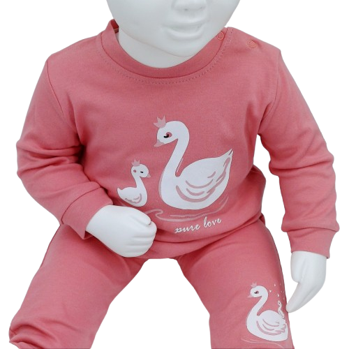 Pyjama Bébé - "Pure Love" Motif Cygnes