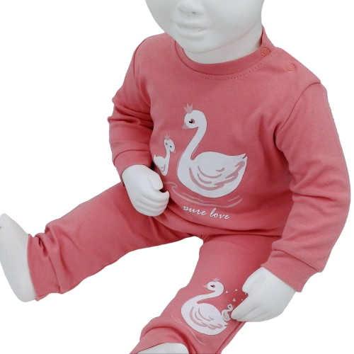 Pyjama Bébé - "Pure Love" Motif Cygnes