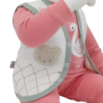 Gilet Bébé en Coton et Viscose - "Petit Ours" 0-1 mois, 1-3 mois, 3-6 mois, et 6-9 mois