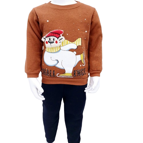 Ensemble Pull et Pantalon "Challenge" en Coton pour Enfants (1 à 3 ans) – Image 2