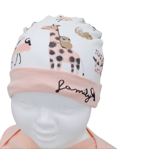 Ensemble bébé doux et confortable en 100% coton, avec motifs animaliers. Disponible en tailles 3-6 mois et 6-9 mois. Idéal pour des journées remplies de douceur et d'aventures !