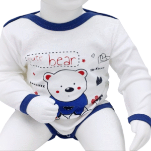 Body bébé "Cute Bear" manches longues (1-2, 2-3, 3-4 ans)