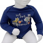 Bodies manches longues pour bébé en 100 % coton. Confortables et pratiques avec des motifs animaliers adorables, parfaits pour les bébés de 3 à 12 mois. Livraison rapide en Belgique.