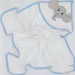 Cape de bain bébé éléphant - 80x90 cm