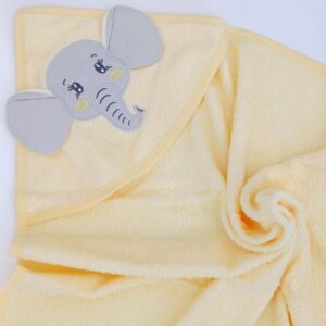 Cape de bain bébé éléphant - 80x90 cm