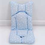 Coussin de confort pour poussette et siège auto avec motif étoiles, anti-transpiration et facile à installer, pour un trajet agréable et sécurisé pour bébé.