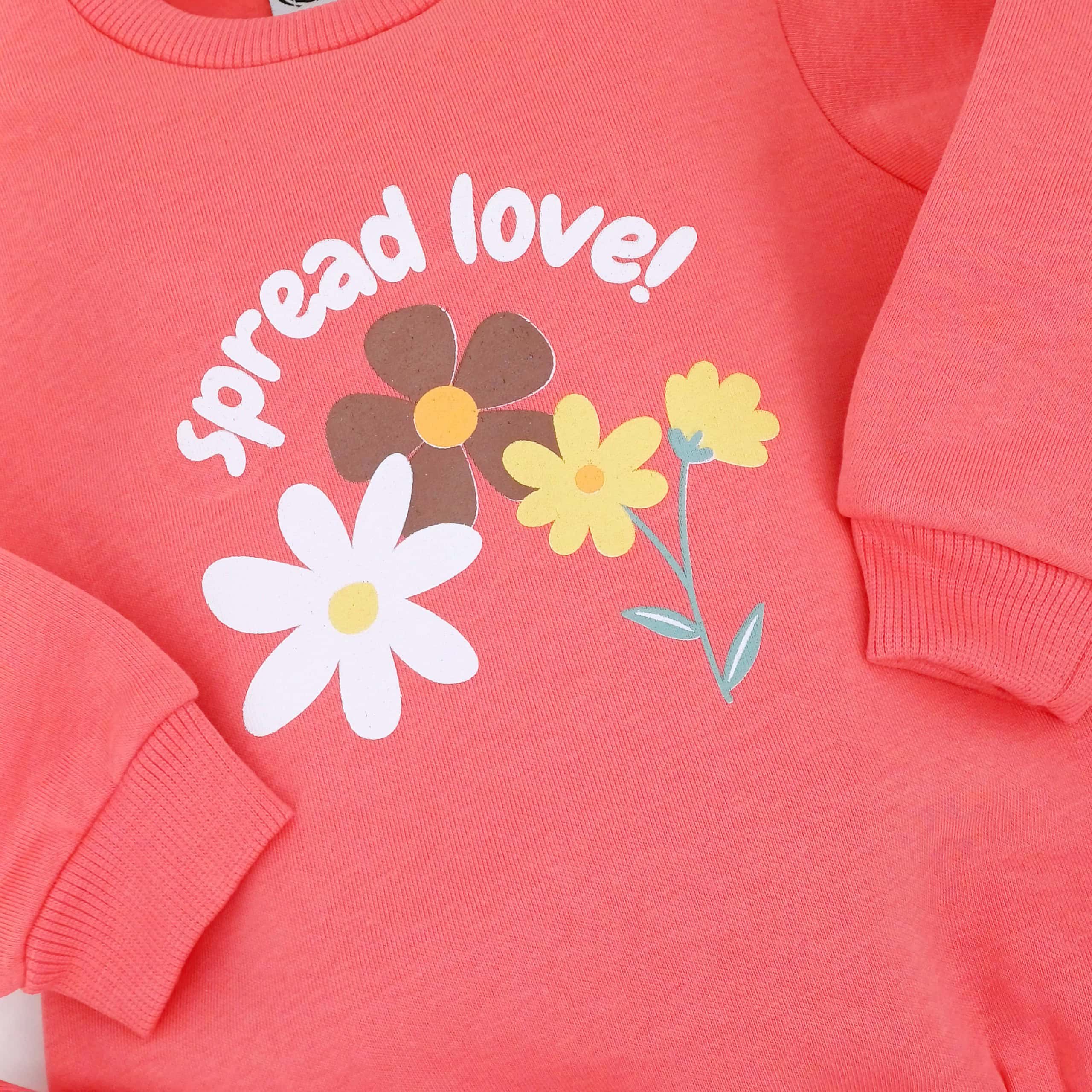 Ensemble sweat "Spread Love" et pantalon pour l'hiver – (5-8 ans) – Image 11