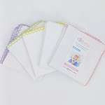 Ensemble de 10 lingettes en coton pour bébé, 22x22 cm, douces et pratiques pour le soin quotidien.