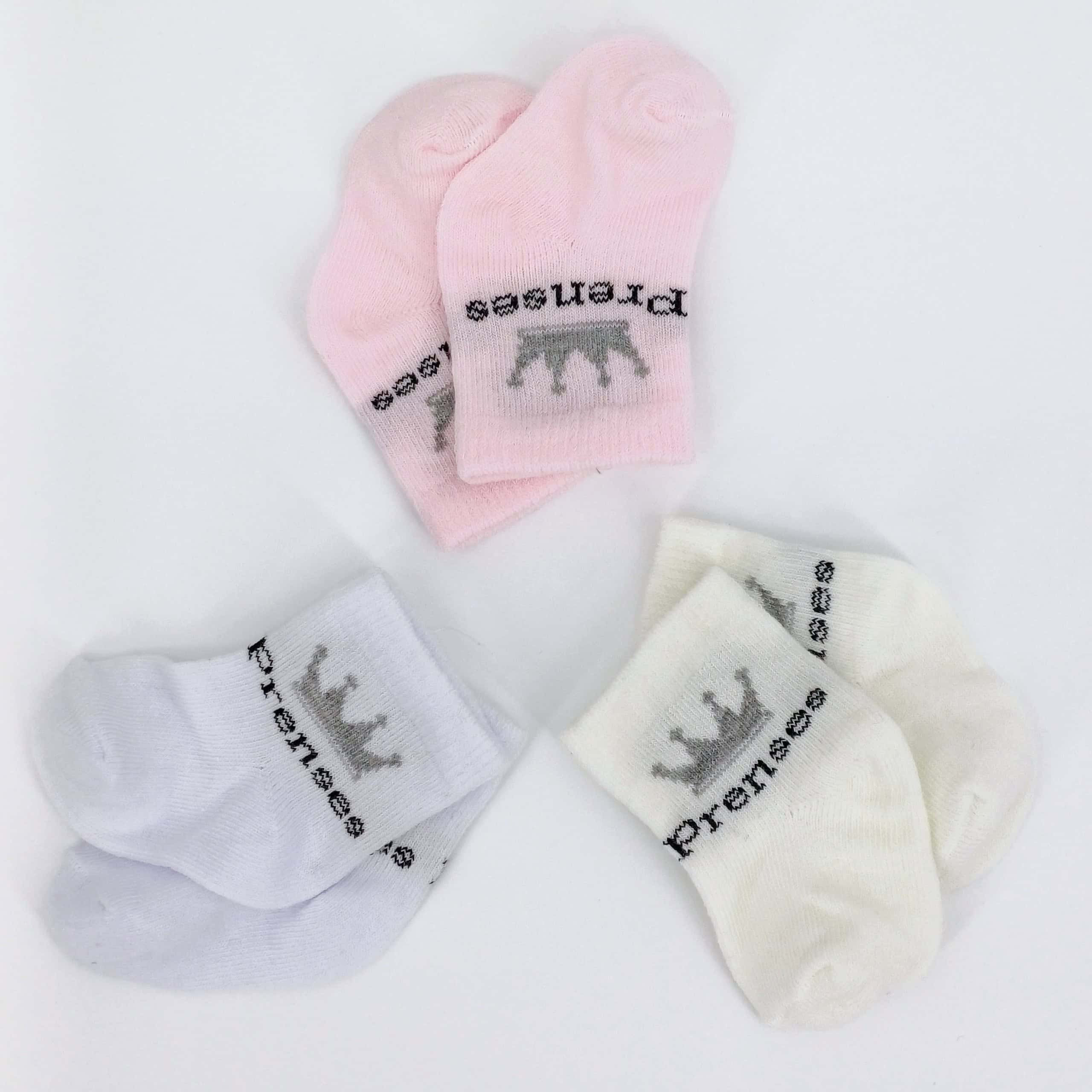 Lot de 3 paires de chaussettes pour nouveau-né