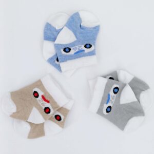 Lot de 3 paires de chaussettes pour nouveau-né