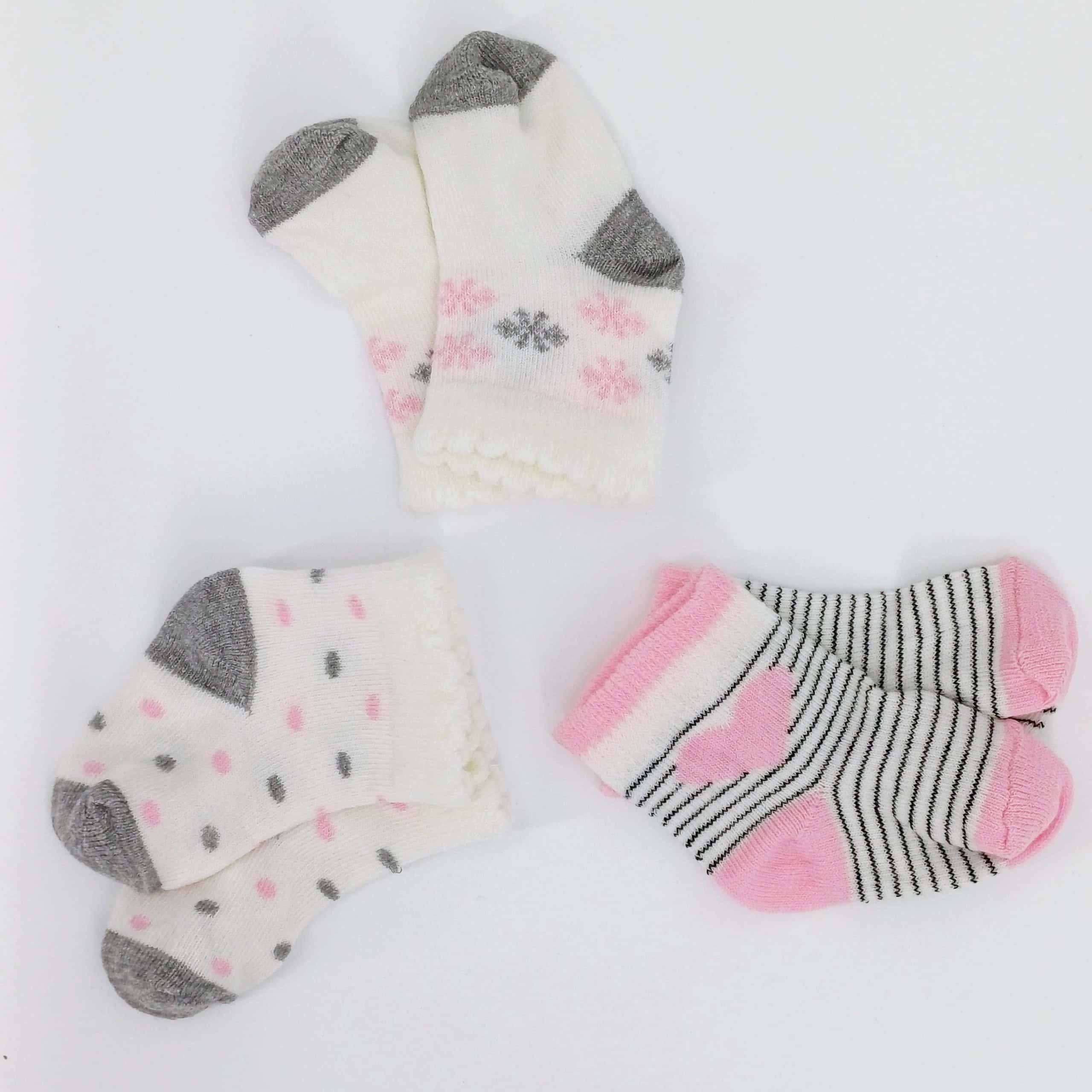 Lot de 3 paires de chaussettes pour nouveau-né