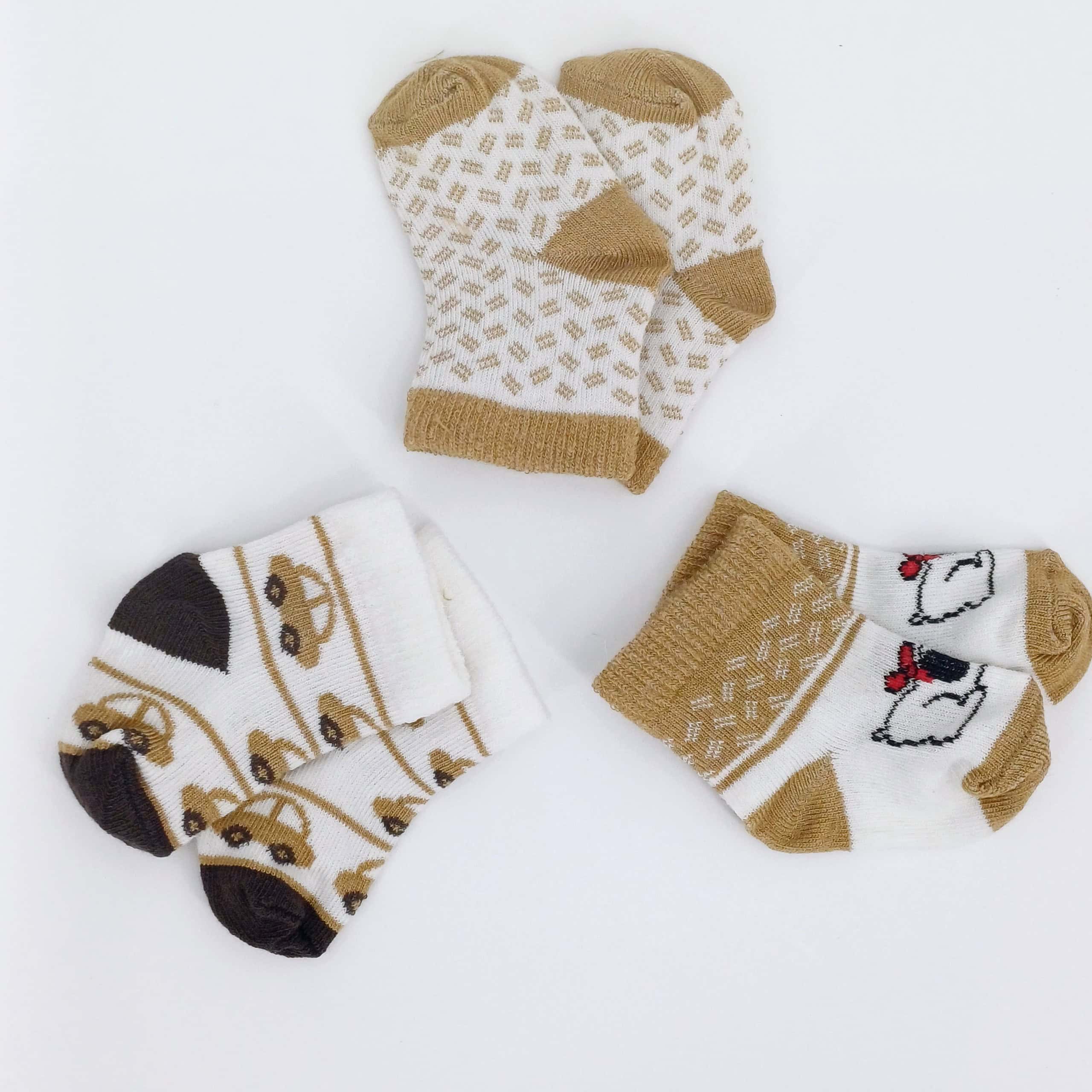 Lot de 3 paires de chaussettes pour nouveau-né
