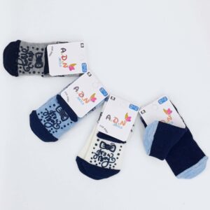 Lot de chaussettes bébé antidérapantes en coton pour 0-1 an. Douces, confortables et sécurisées pour les premiers pas de votre bébé !