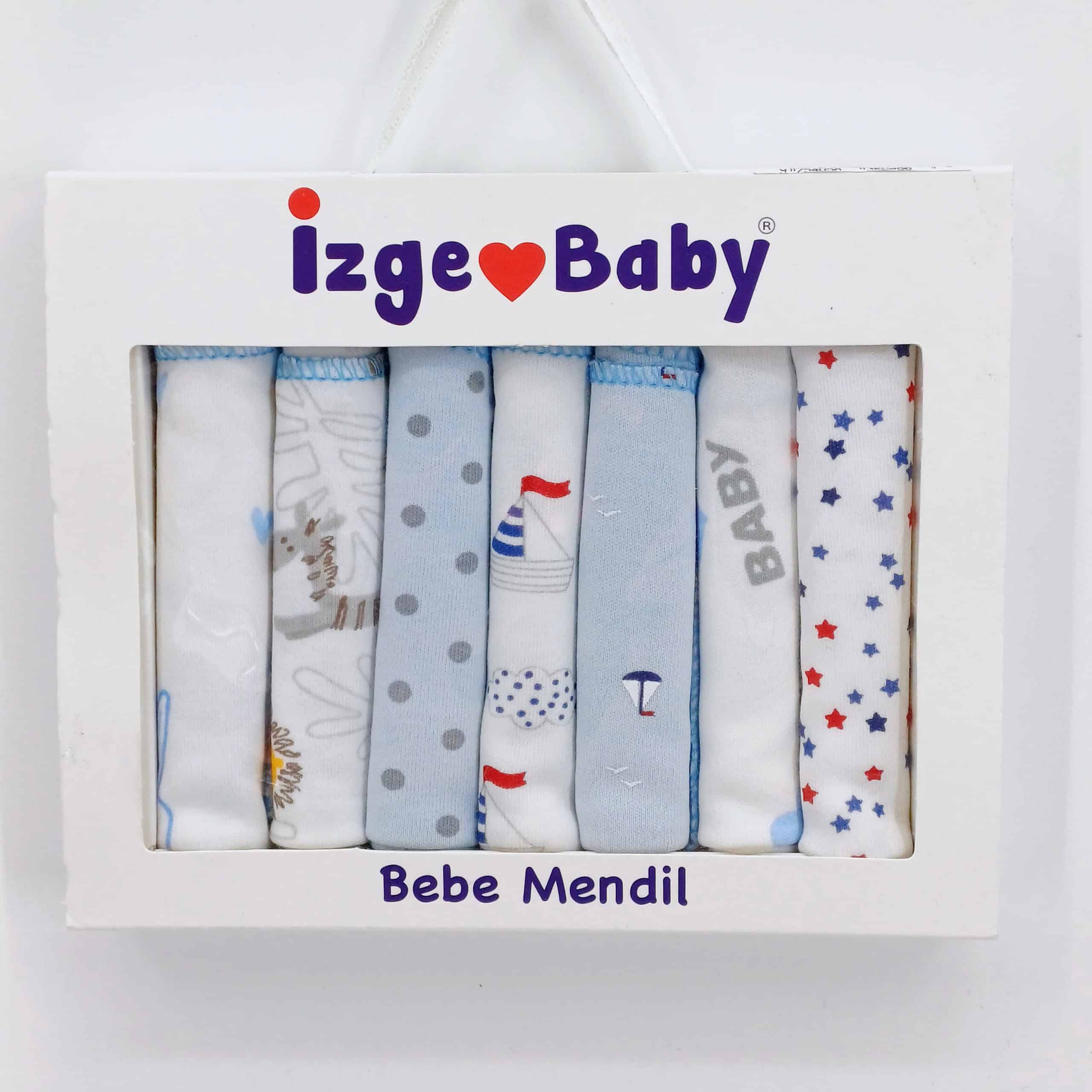 Lot de mouchoirs en coton pour bébé, avec un coin droit pour une fixation facile. Doux et délicats pour la peau sensible de bébé.