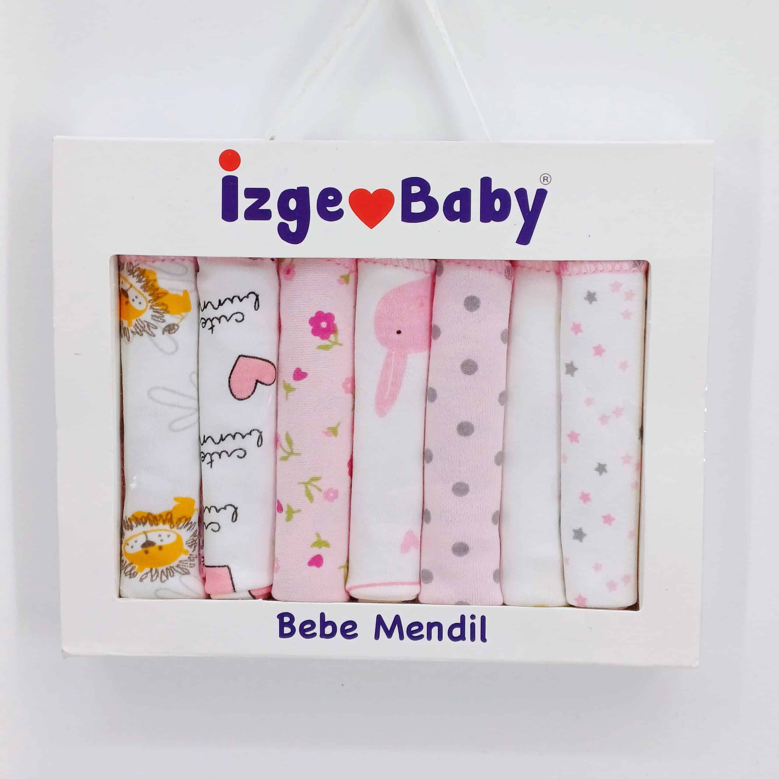 Lot de mouchoirs en coton pour bébé, avec un coin droit pour une fixation facile. Doux et délicats pour la peau sensible de bébé.