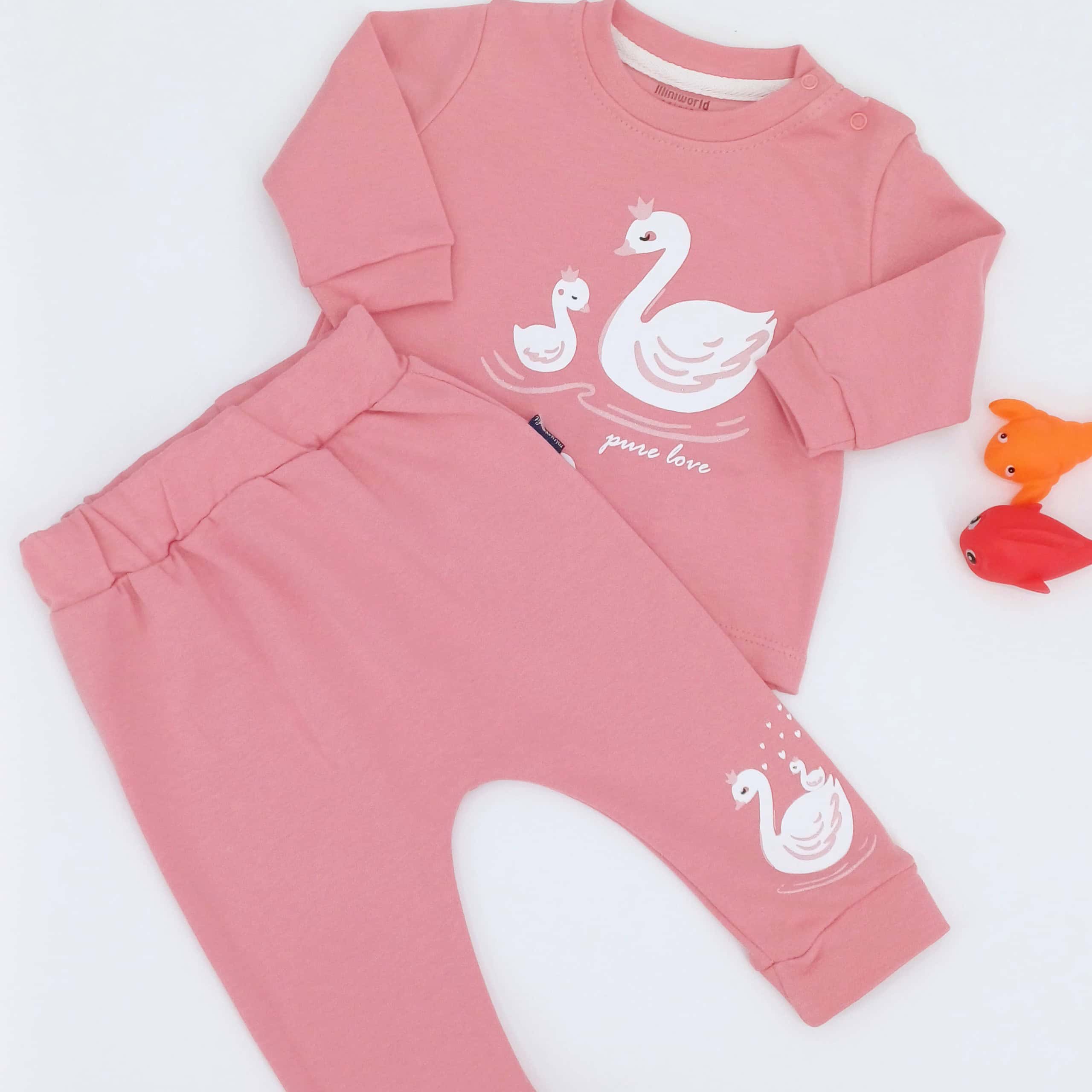 Pyjama Bébé - "Pure Love" Motif Cygnes