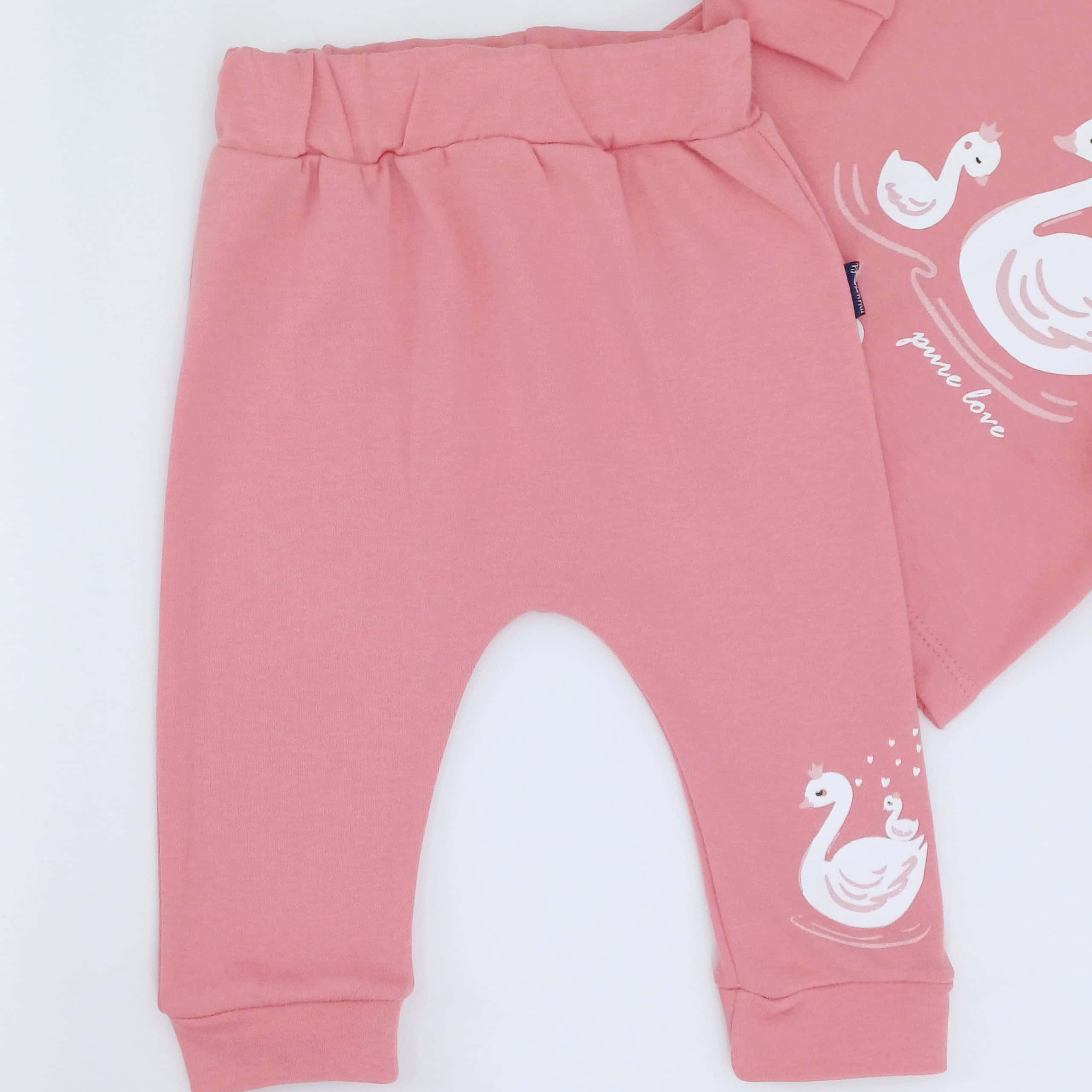 Pyjama Bébé - "Pure Love" Motif Cygnes