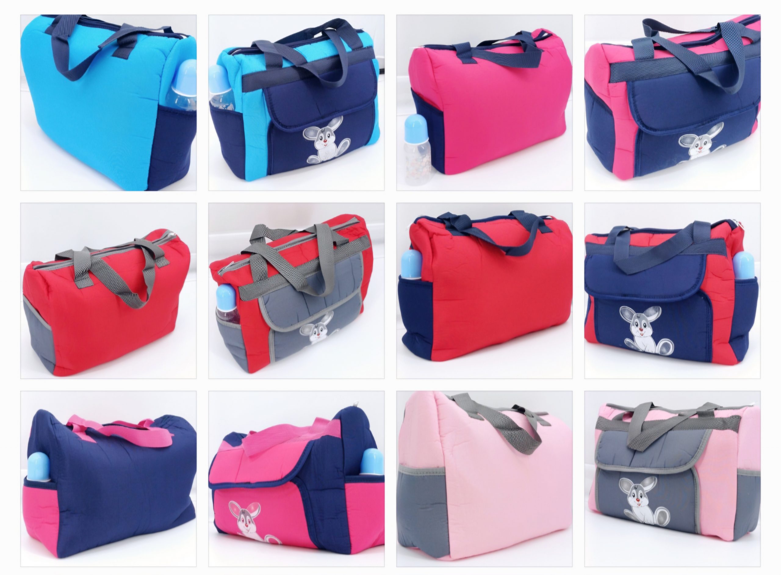 Sac élégant et pratique pour maman et bébé (37×26×15 cm) avec compartiments spacieux et poches extérieures. Design adorable et matériaux durables. Idéal pour vos sorties en Belgique !