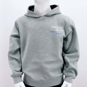 Sweat à capuche enfant 'NOWHERE WE ARE' - Design moderne et confortable (1-4 ans)