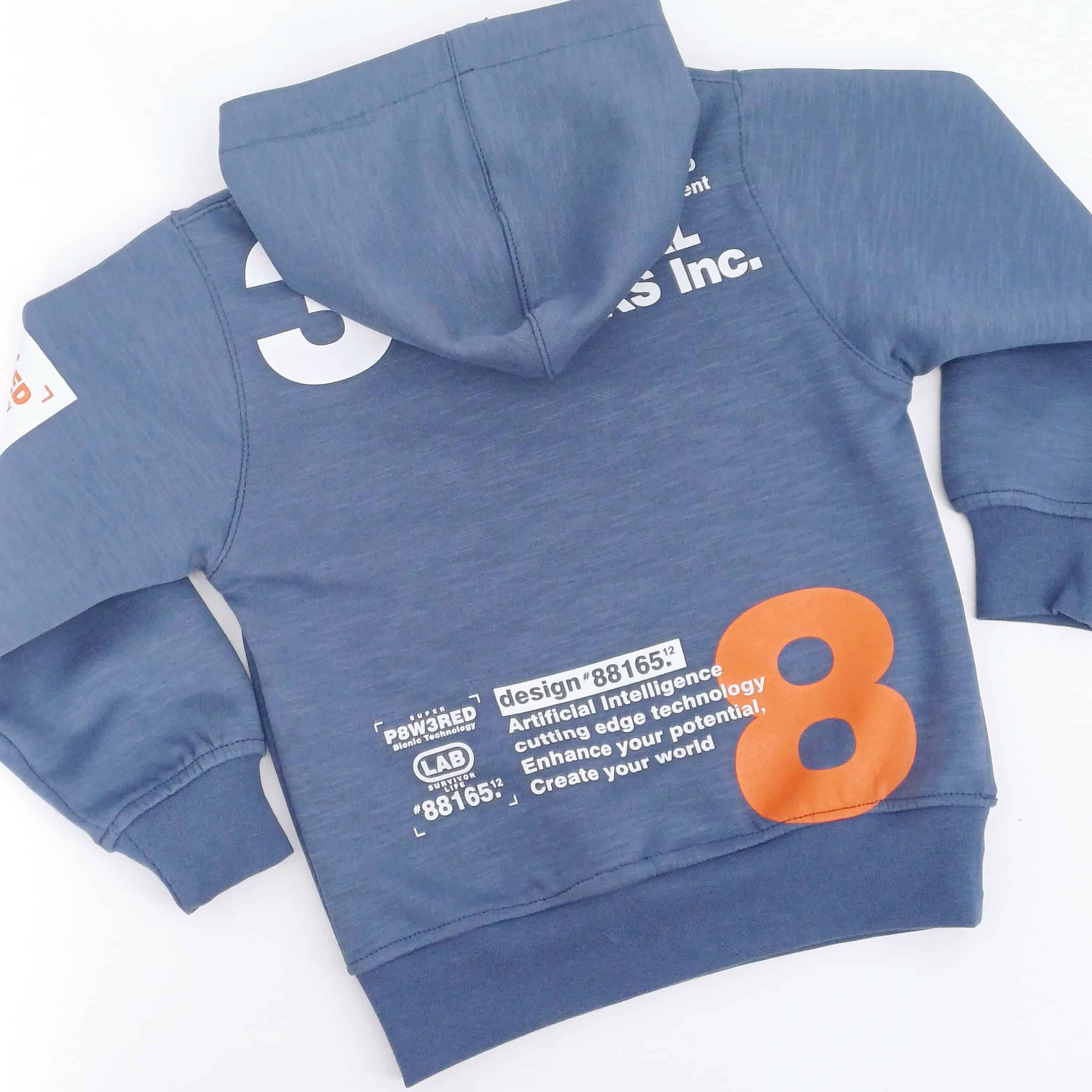 Découvrez notre sweat à capuche garçon (1-4 ans) en coton doux, design moderne et motifs originaux. Idéal pour l'automne et l'hiver. Commandez dès maintenant !