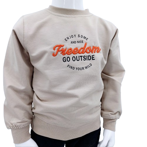 Sweat-shirt pour garçons - "Freedom" (1,2,3,4 ans)