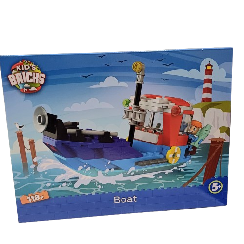 Jeu de construction bateau – 118 pièces, dès 5 ans