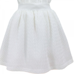 Jupe blanche texturée pour fille – Élégante et confortable