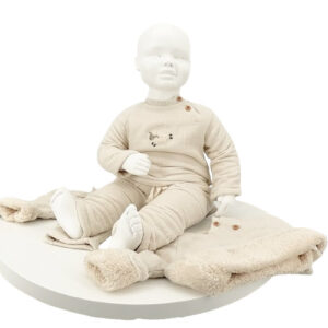 ensemble bébé hiver 2 pièces en coton chaud avec broderie mouton