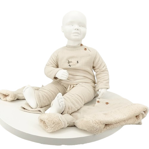 ensemble bébé hiver 2 pièces en coton chaud avec broderie mouton