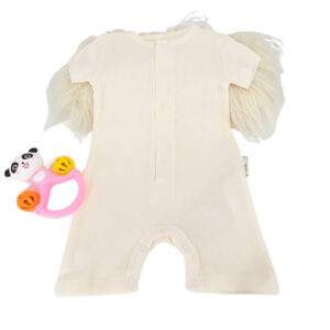 combinaison bébé crème bio légère pour été, unisexe 3 à 24 mois